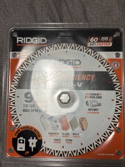 9 Inch Ridgid Diamond Blade …