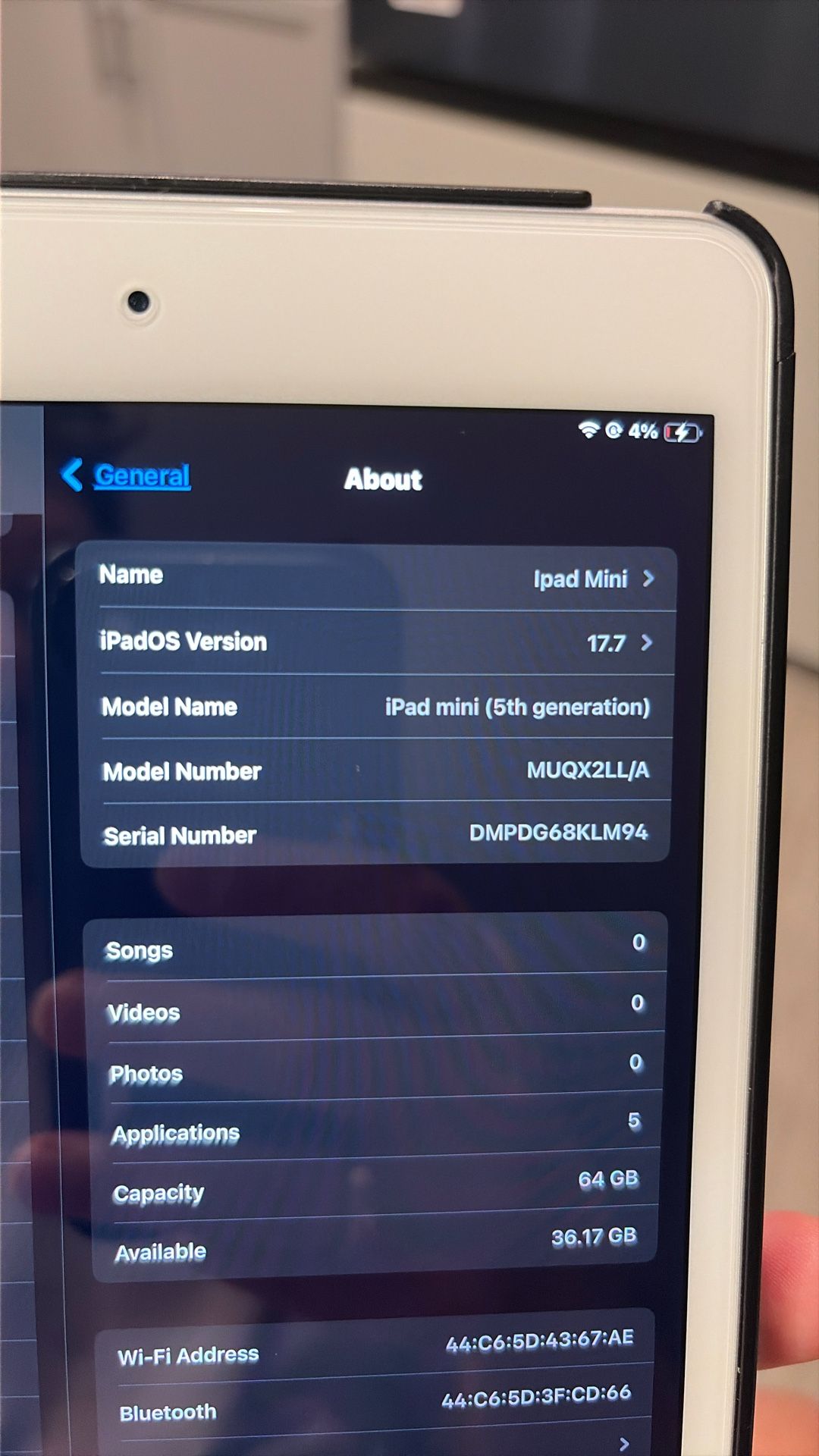 iPad mini 5th Gen 64gb