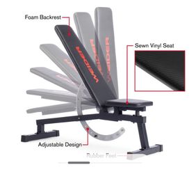 Weider Legacy Adjustable Bench with 14 Positions, 410 Lb. Weight Limit  