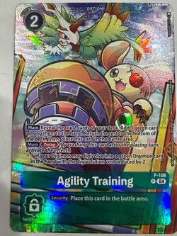 Digimon TCG Agility Training P-106 Holo Promo Card