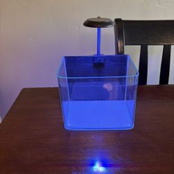 0.5G Rimless Nano tank/ Aquarium  w/ Light