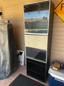Black wooden Cabinets 3 Piece