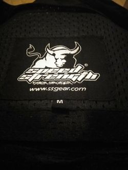 Speed and strength medium size motorcycle jacket Nice condition well worth the 50 bucks that I'm asking