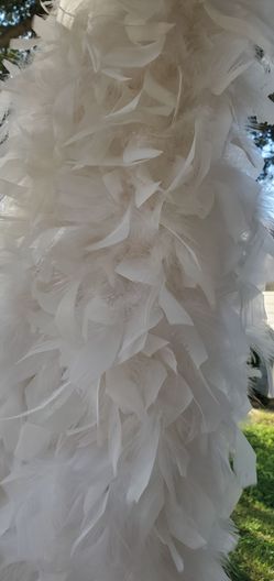 White Feather Boa