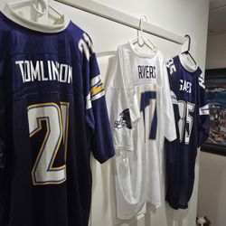 Chargers Jerseys Lot