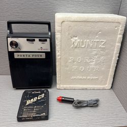 Vintage Muntz Stereo 4 Track Porta Four In Box Untested With 12 Volt Adapter