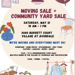 Garage Sale (furniture, Household, Kitchen Utensils, Clothing, Electronics, Bikes, Toys, Books)