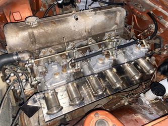 Datsun motor and triple weber carbs