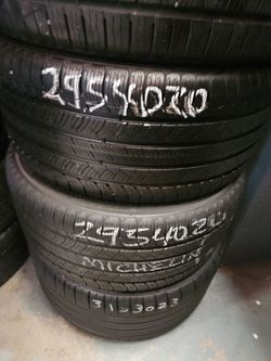 Pair 295/40/20 Michelin Pilot Sport
