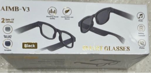 AIMB-V3 Smart Glasses Black with 2 Lens Sets