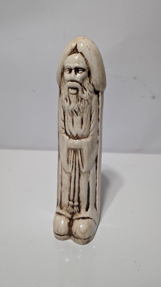 Vintage Mischievous Saint Peter Ceramic Statue Phallic Humorous Figurine 9"