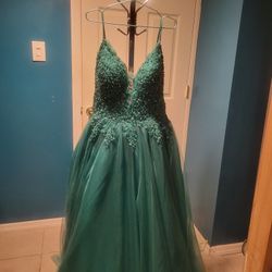 Mint Green Sweet Sixteen Or Quinceanera Style Gown 