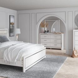 Altyra White Panel Bedroom Set

