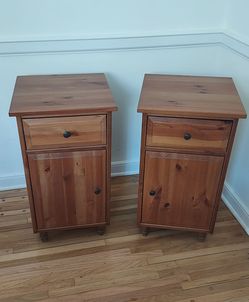 2 Real Wood Nightstands
