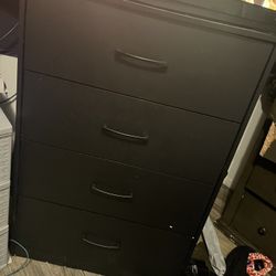 Black Small 4 Drawer Dresser