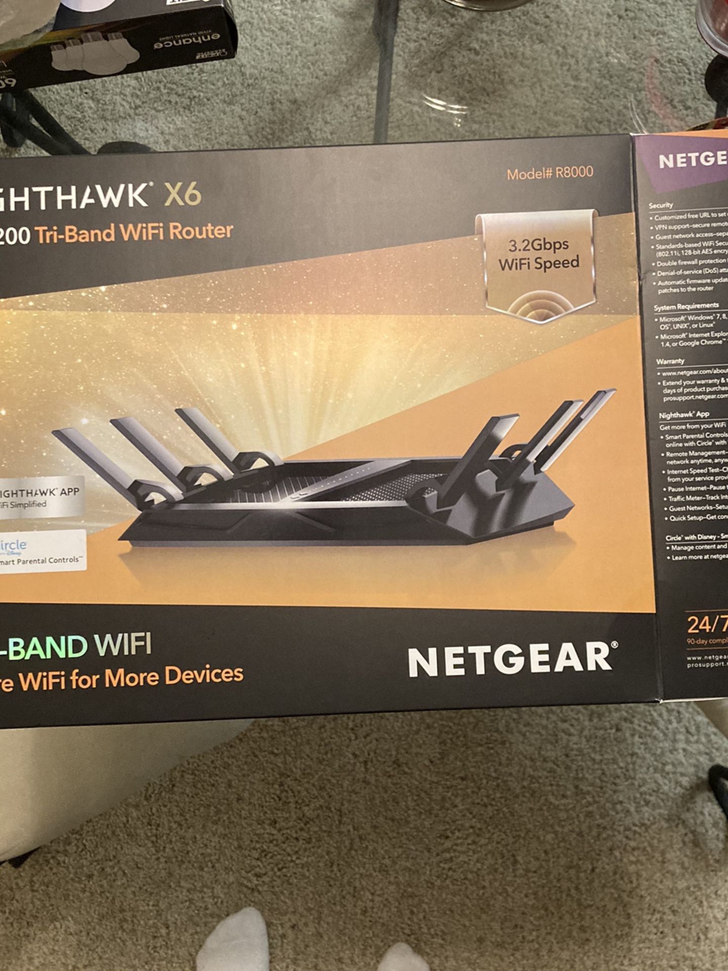 Nighthawk X6 AC 3200 Tri-band WiFi Router