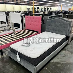 New Twin Bed Frame With Mattress