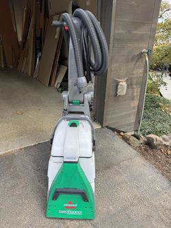 BISSELL Big Green Commercial Grade Carpet Machine + Upholstery Hose