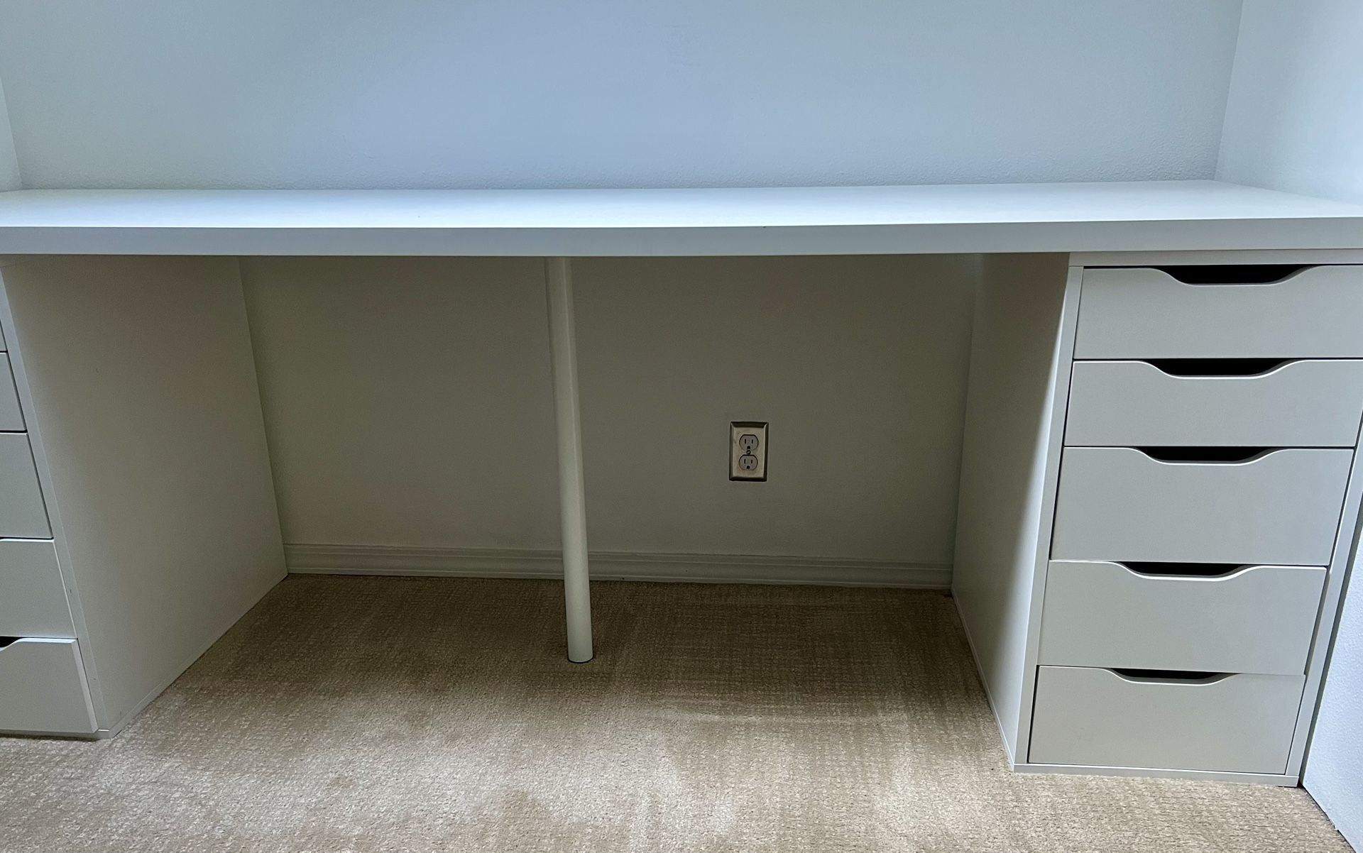 IKEA Desk With 2 Drawer Towers