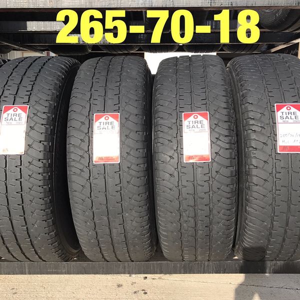 4 used tires 265/70/18 Michelin AT for Sale in Pearland, TX OfferUp