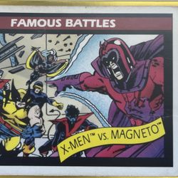 X-men VS Magneto Trading Card 1990