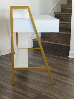 Gold & White Desk