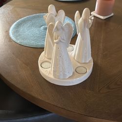 Angel Statue With Candles 