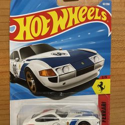 Hot Wheels 2026 Case C Ferrari 365 GTB4 Competizione White - Long Card #62 🔥🔥🔥