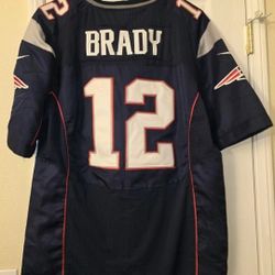 NFL New England Patriots Tom Brady Football Jersey Men Size 52 Blue
