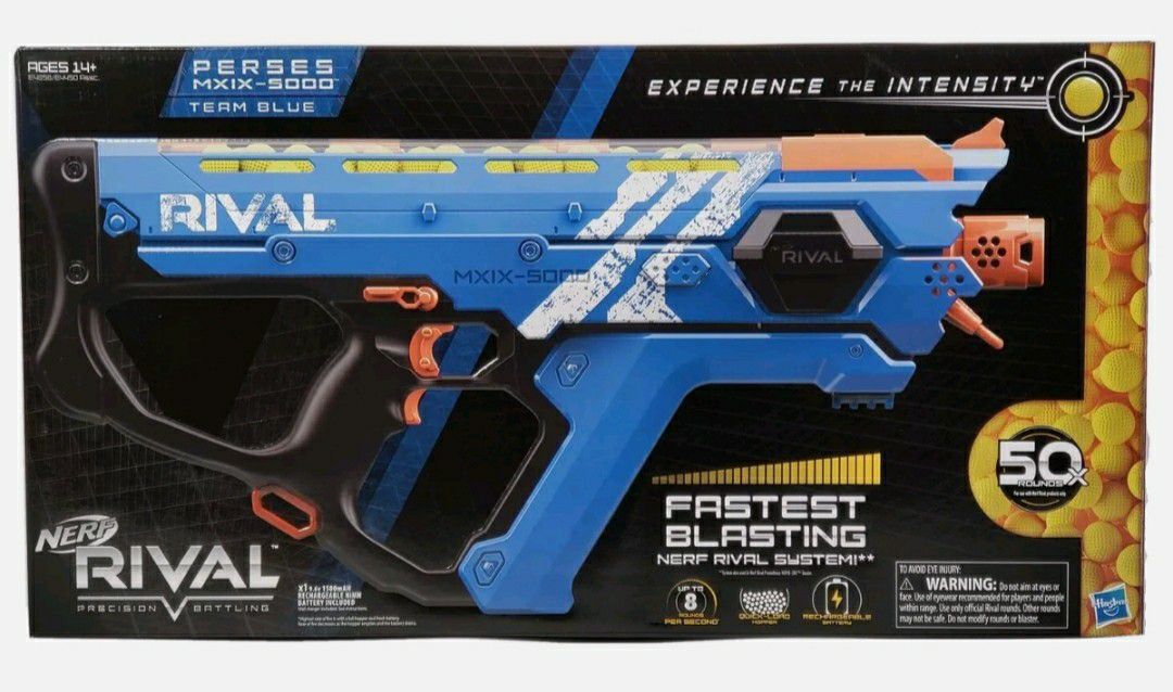 Nerf Rival Precision Battling Motorized Blue Perses MXIX-5000 +50 for Sale in Fresno, CA - OfferUp