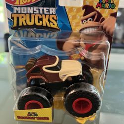 Hot Wheels Monster Truck Super Mario Bros Donkey Kong 1/64