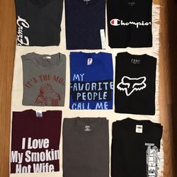 LOT #3/ 9 Men’s T’SHIRTS SIZE MEDIUM GOOD CONDITION  $35 ALL