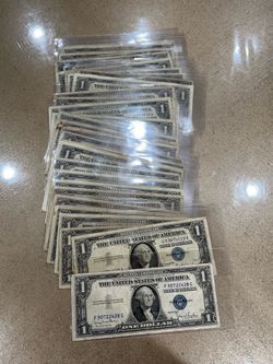 Lot of US $1 Silver Certificate Notes Blue Seal1957/1935