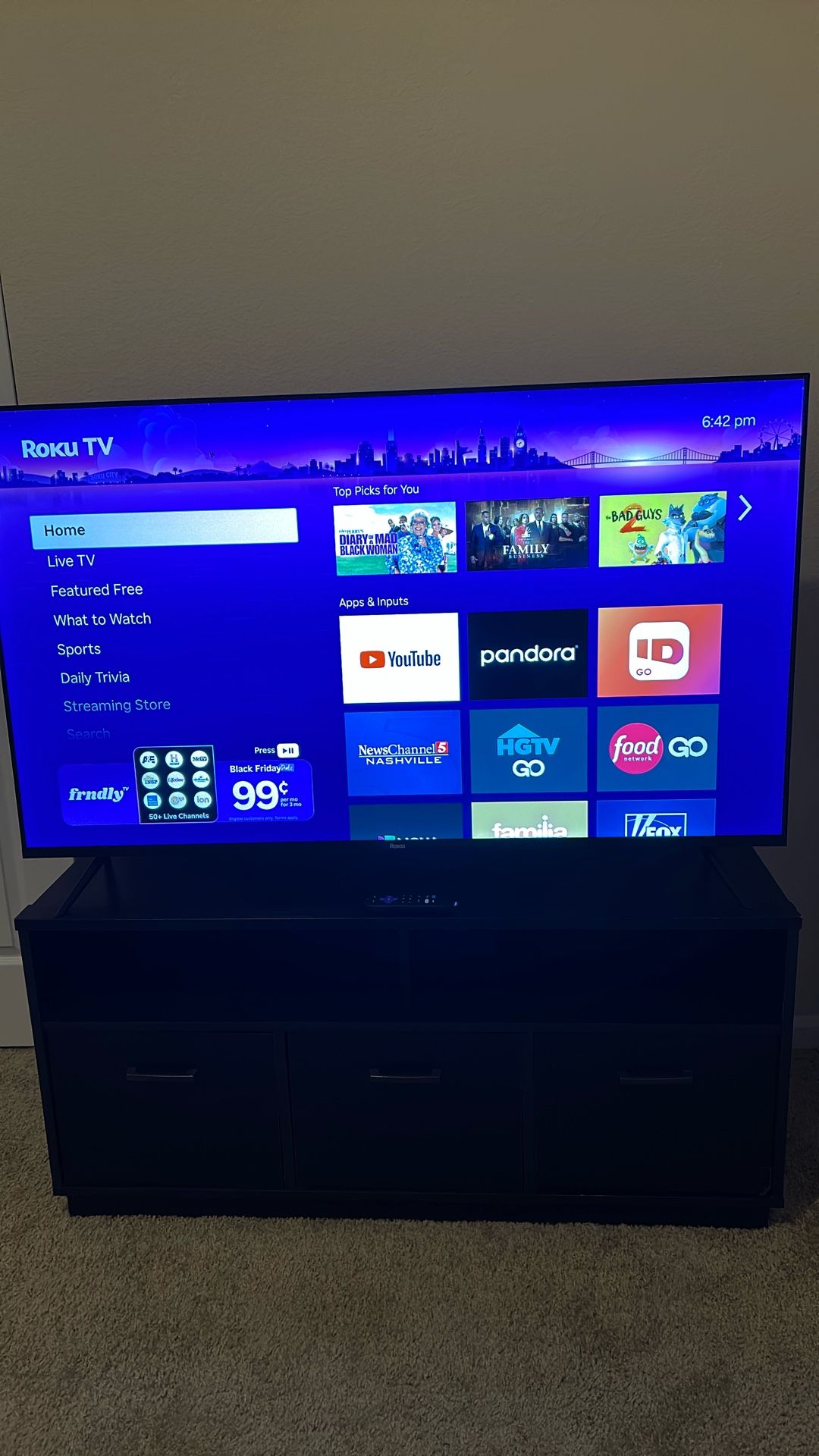 55 in Roku TV
