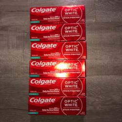 6 Colgate optic white toothpaste
