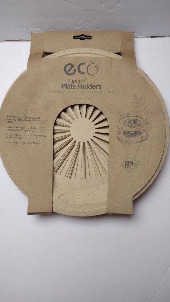 New 8 PC Paper Plate Holders