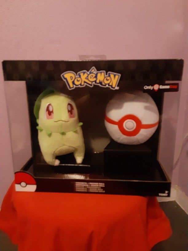 Pokemon Chikorita + Premier Ball 