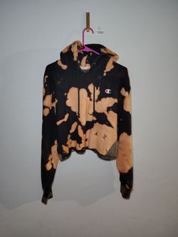 Champion Bleach Dye Cropped Hoodie