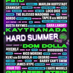 Hard Summer 4 Tickets GA $2000