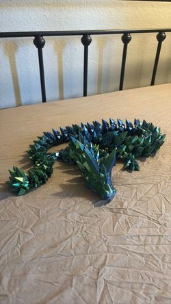 3D printed crystal dragon