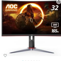 32" AOC Curved 166htz 1ms Pro Gaming Monitor 