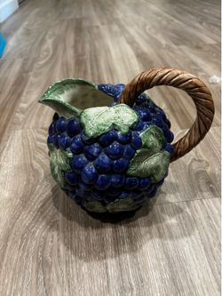 Vintage grape juice pitcher