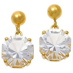 $40 Herkimer 10mm drop earring sterling silver tri New 864859 $40 Herkimer 10mm drop earring sterling silver trilliant cut heart shaped different than