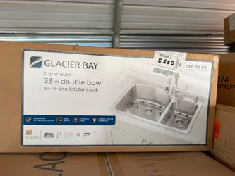 Glacier Bay Bratten 33-inch stainless steel kitchen sink