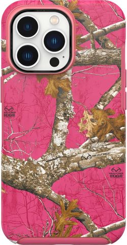 OtterBox iPhone 13 Pro (ONLY) Symmetry Series+ Case-REALTREE FLAMINGO PINK