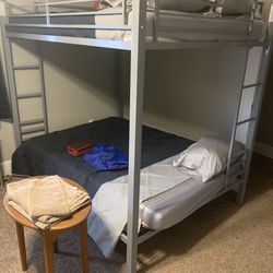 Bunk Bed Frame With 2 Full Size Mattresses