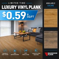 $.59 SQ/FT Luxury Vinyl Flooring 2MM - 8M LVP - BDF SPECIAL 01