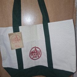 New Trader Joes Green Tote Bags