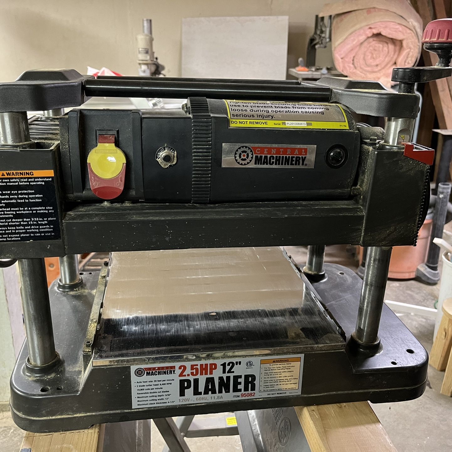 Central machinery 2024 thickness planer