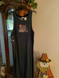 Halloween denim dress NEW